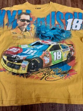 Kyle Busch M&M's Chase Authentics NASCAR T-Shirt All Over Print Yellow